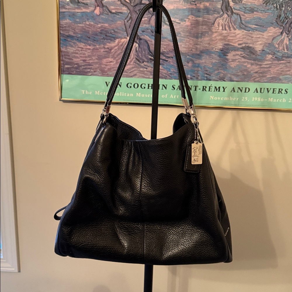 Coach Elegant Black Leather Women's Bag